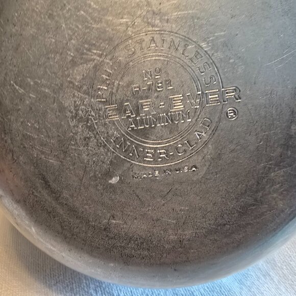 Wear Ever Aluminum Inner Clad Plus Stainless Sauce Pot 1 Qt Made in USA No R-781 - Picture 11 of 15